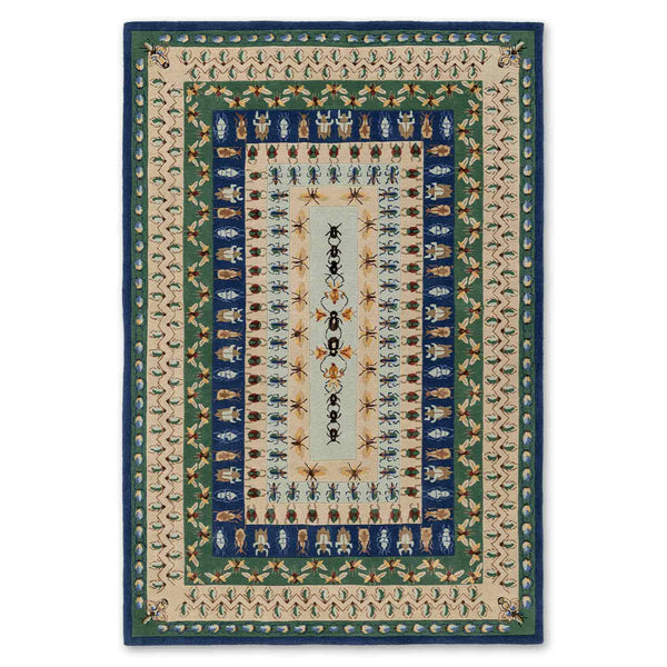 Lapiz Mosaic Hand Tufted Woollen And Viscose Rug By Varun Rana