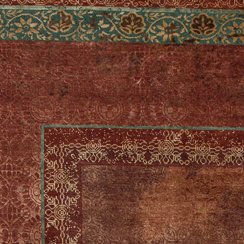 Caftan Hand Knotted Silk Rug by Tarun Tahiliani