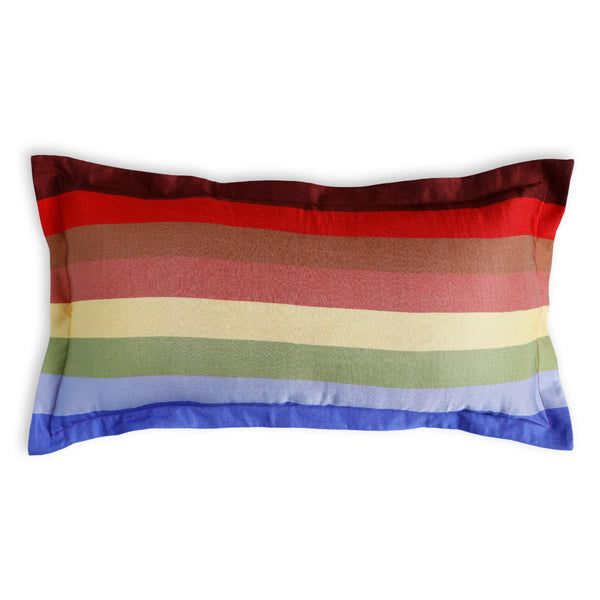 Botanism Digital Printed Woollen And Silk Lumbar Cushion By Mariella Ienna