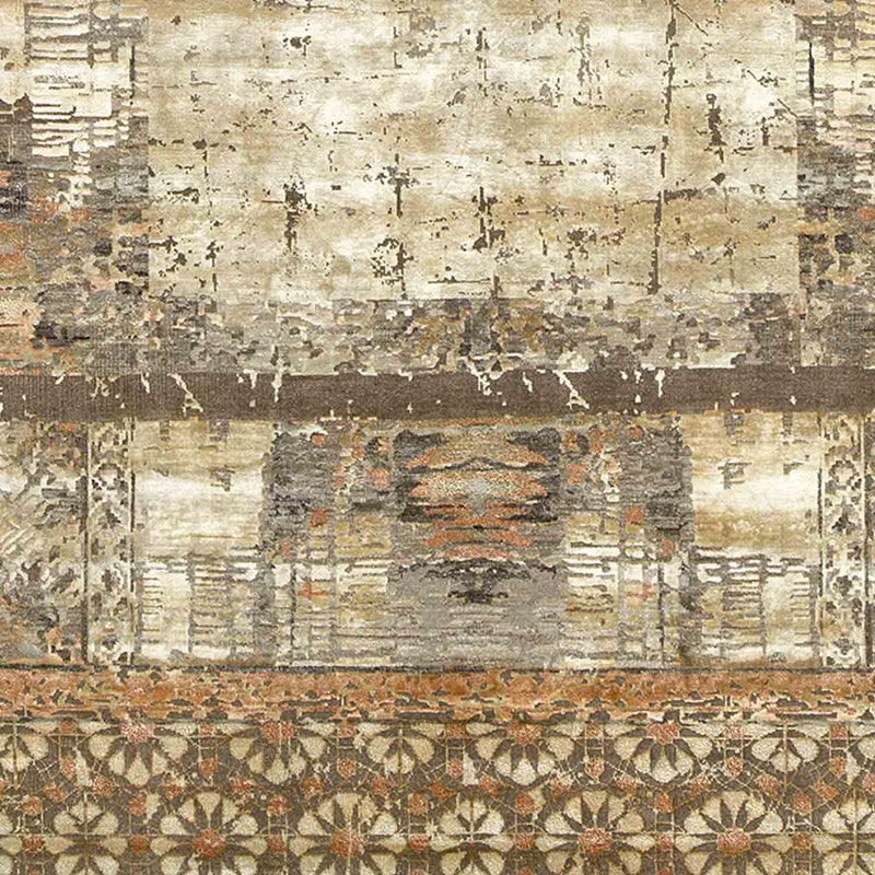 Windswept Hand Knotted Silk Rug