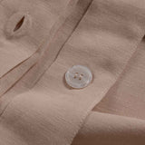 Rose Linen Duvet Cover Set