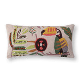 Magpie Cotton Slub Embroidered Lumber Cushion Cover