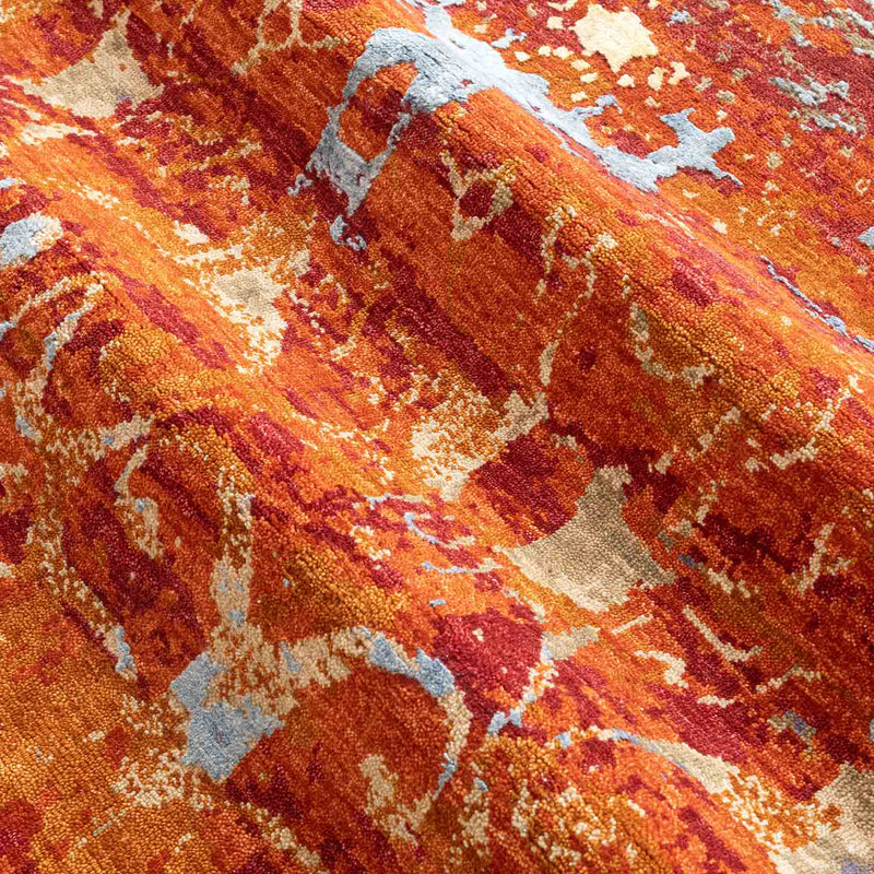 Katha Hand Knotted Woollen And Silk Rug