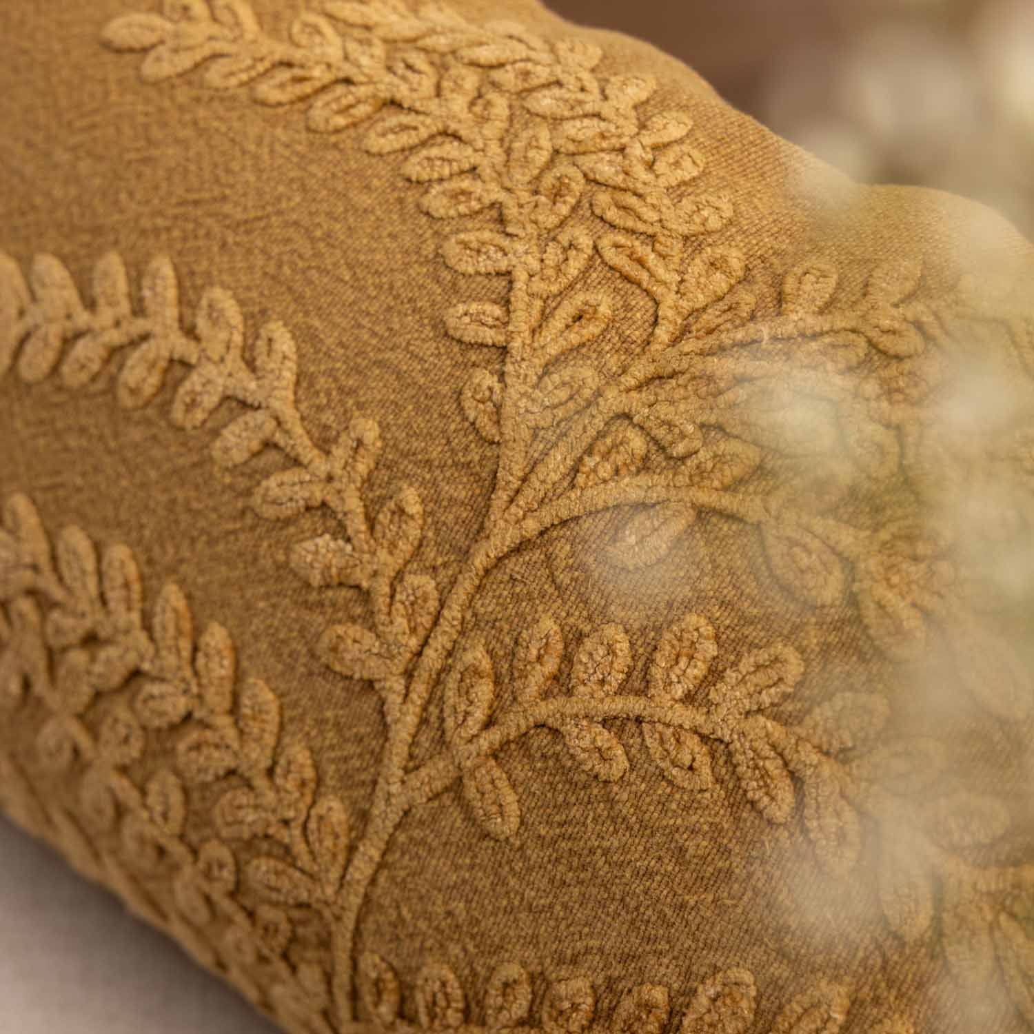 Cotton embroidered Zyra Lumbar Cushion Cover