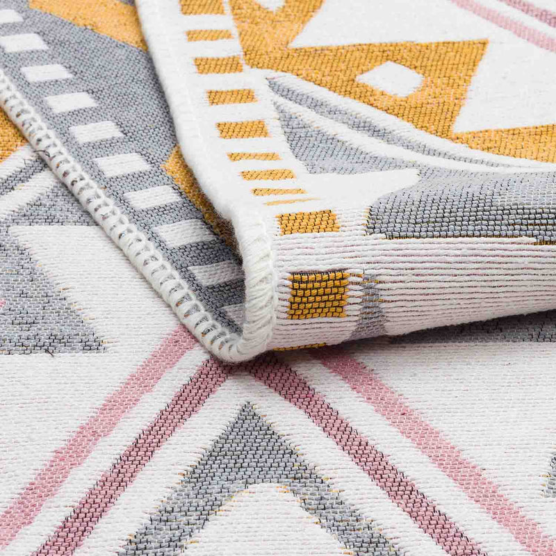 Patang Recycled Cotton Printed Reversible Kilim