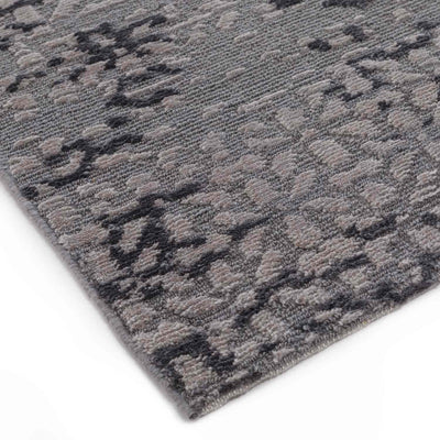 Brown-Whine Hand Knotted Woollen Rug