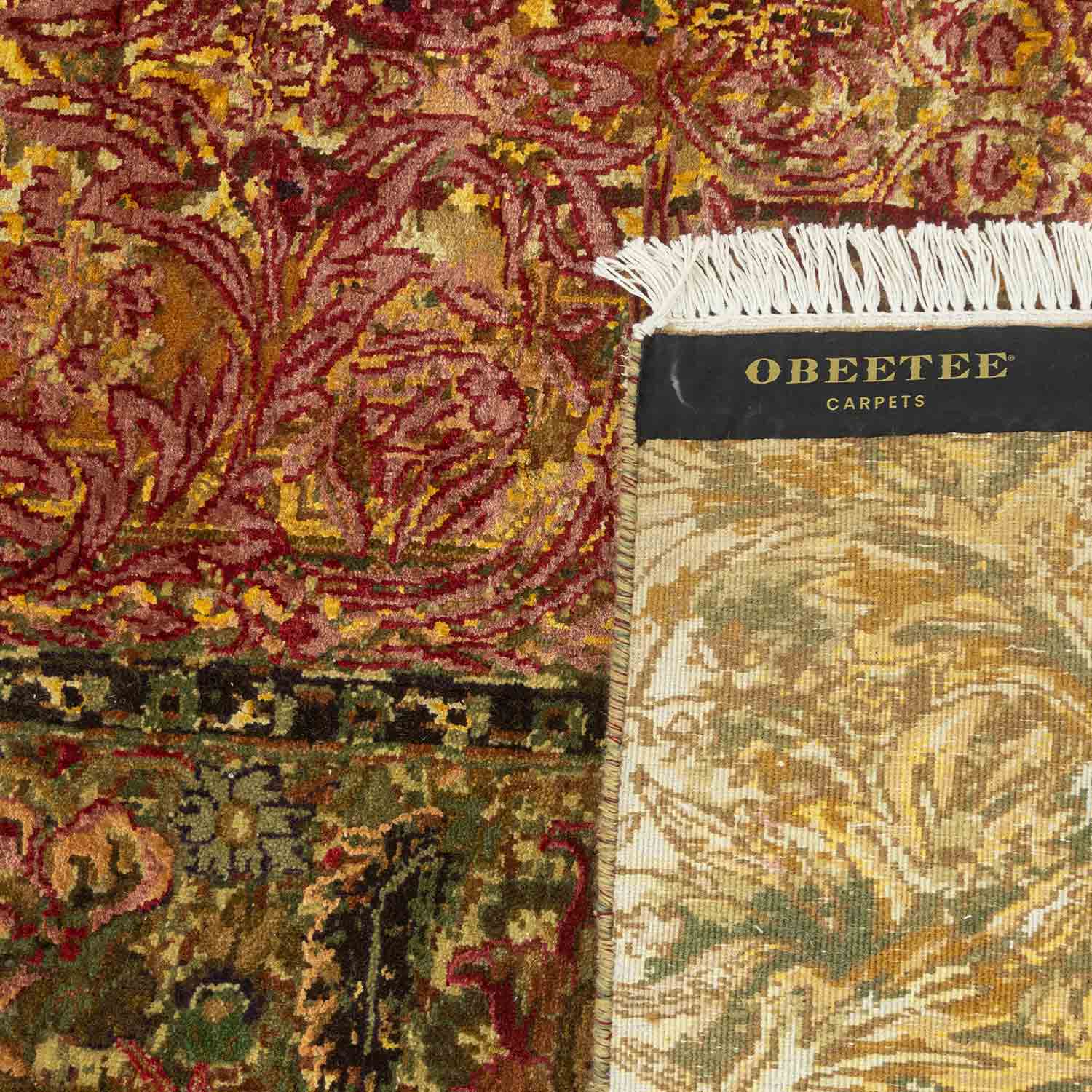 Citrine light Hand Knotted Woollen And Viscose Rug