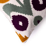 Sunflower Embroidered Lumbar Cushion Cover