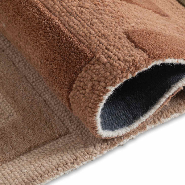 Brick Horizon Hand Tufted Woollen Rug