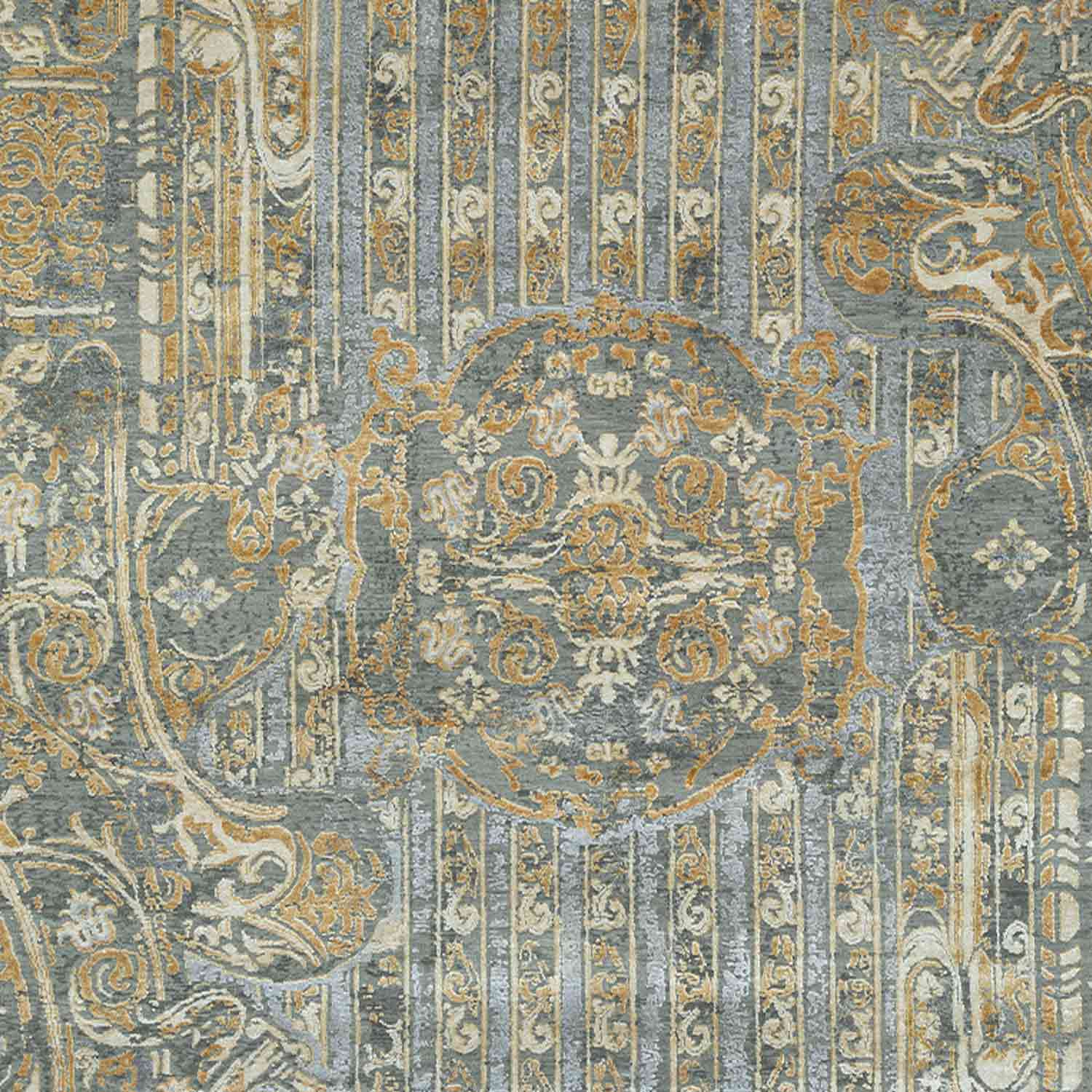Ruhaniyaat(Soulfulness) Hand Knotted Woollen And Viscose Rug