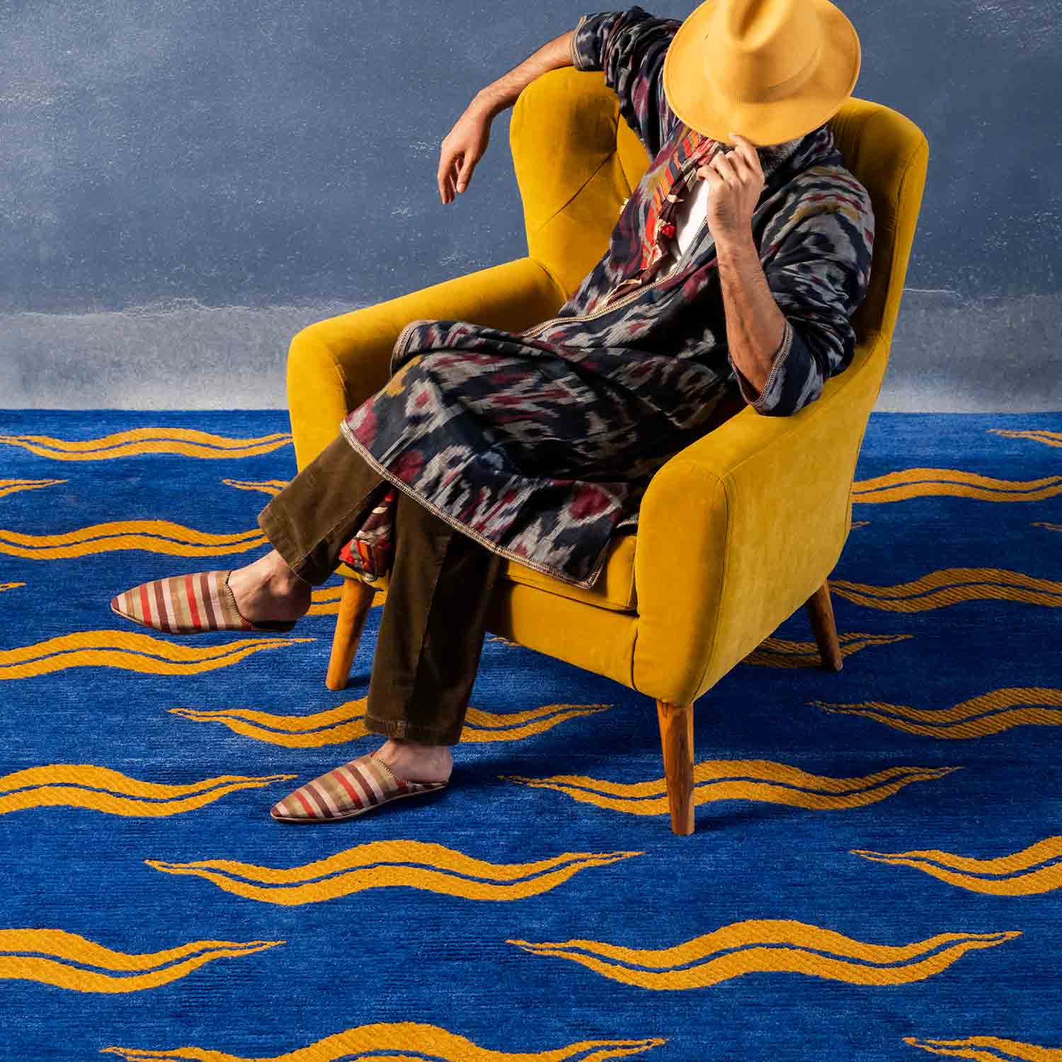 Ottoman Echo Hand Tufted Woolen Rug By Eeshaan Kashyap