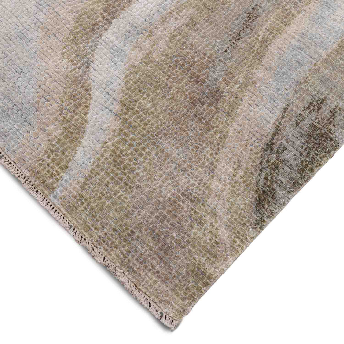 Unfurl Hand Knotted Wool And Silk Rug By Luke Irwin