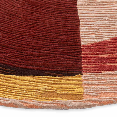 Lalten Hand Tufted Woollen And Viscose Round Rug