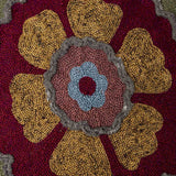 Aquarian Ari Embroidery Handloom Cotton Lumbar Cushion Cover