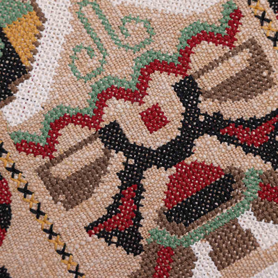 Ziba Embroidered Multicolored Cushion Cover