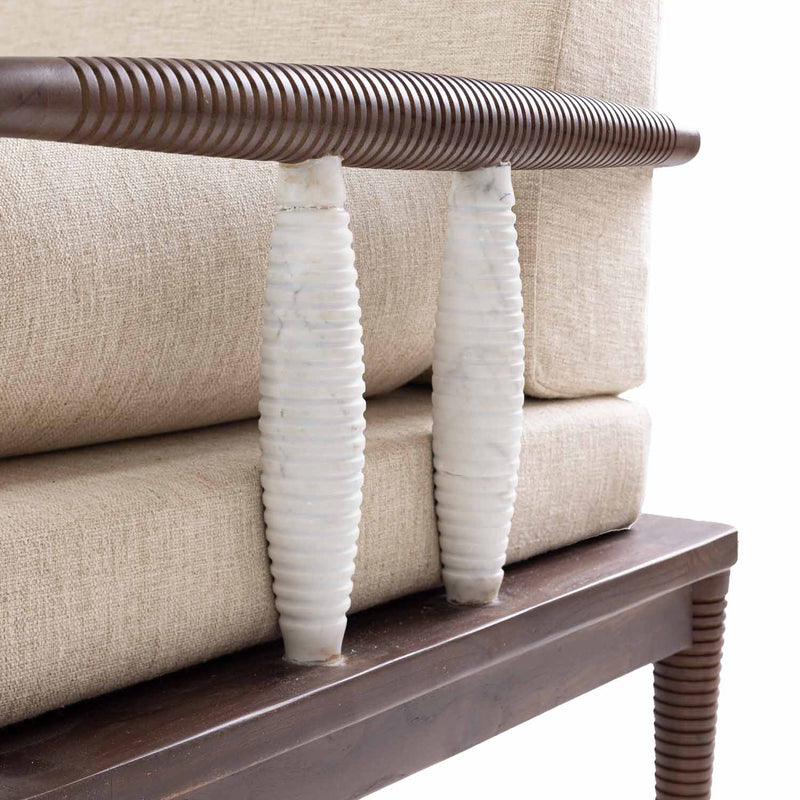 Taj three Seater Sofa | Marble Piers