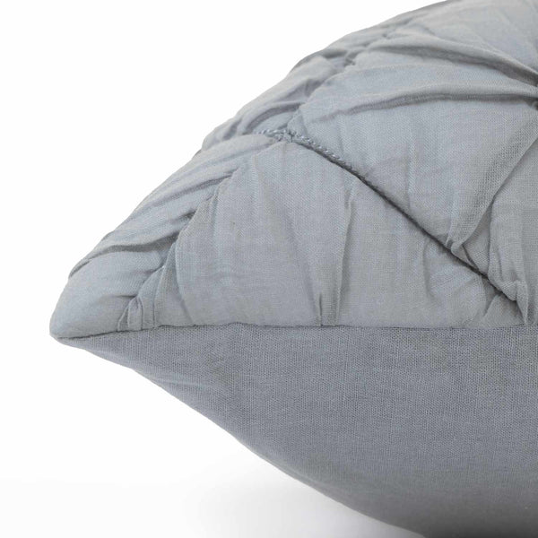 Nirvasa Cotton Embroidered and Hand Quilted Cushion Cover
