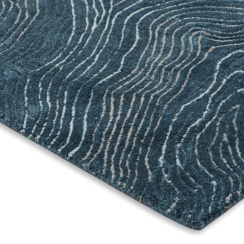 Lapis Hand Tufted Woollen And Viscose Rug