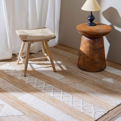 Cave Flat Weave Jute & Wool Dhurrie