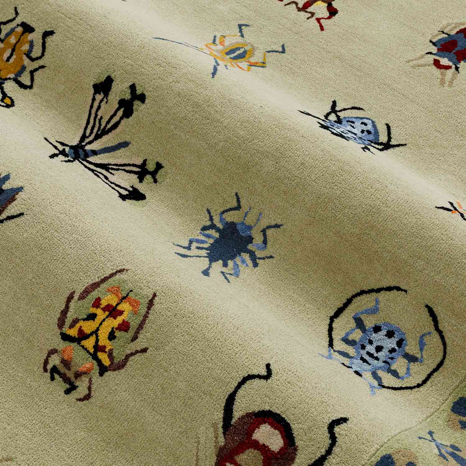 Vitrine Jade Hand Tufted Woollen And Viscose Rug By Varun Rana