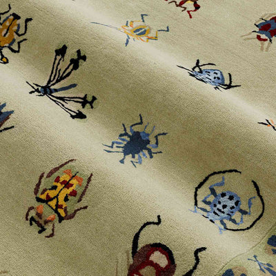 Vitrine Jade Hand Tufted Woollen And Viscose Rug By Varun Rana