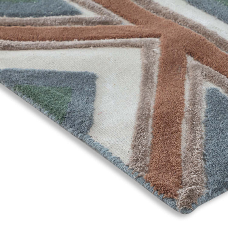 Zahur Hand Tufted Woollen And Viscose Rug