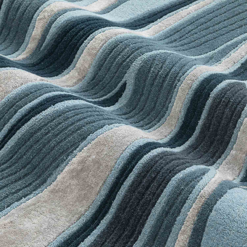 Obliq Hand Tufted Woollen And Viscose Rug
