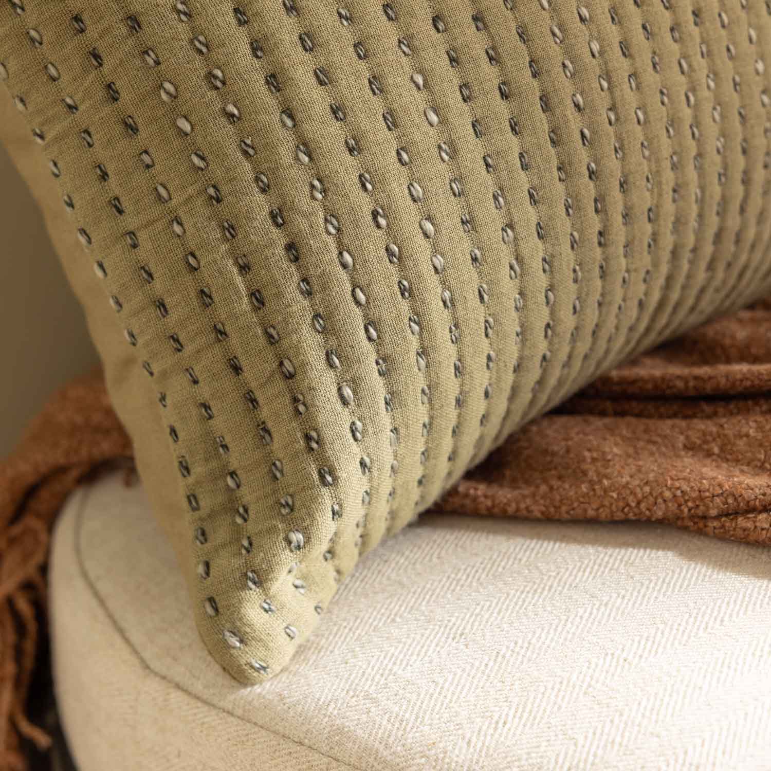 Cotton Jacquard Dusk Cushion Cover