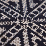 Median Cross Stitch Embroidered Cushion Cover