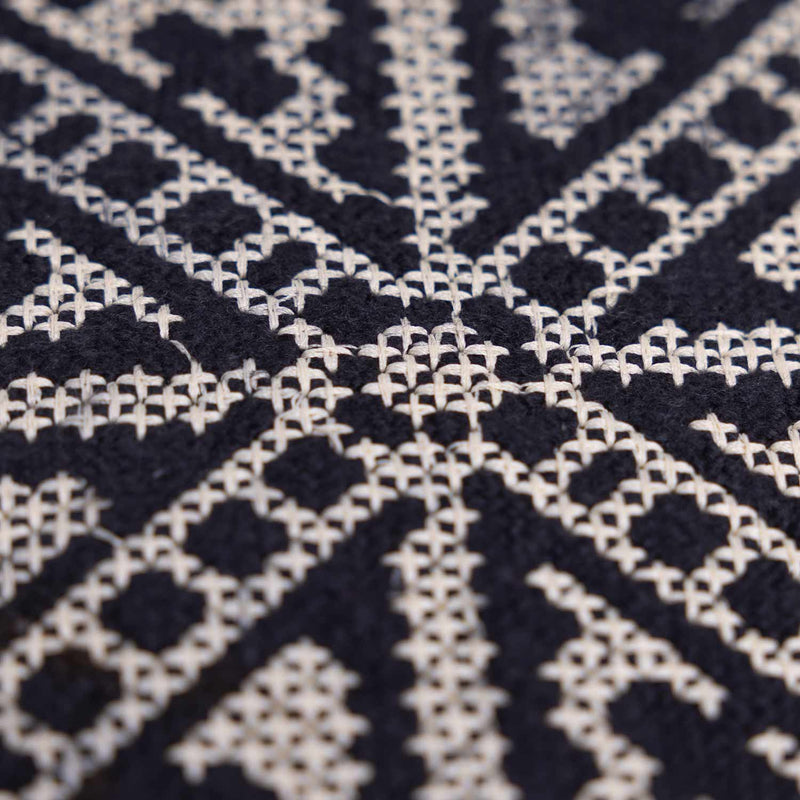 Median Cross Stitch Embroidered Cushion Cover
