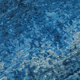 Azure Hand Knotted Woollen And Silk Rug