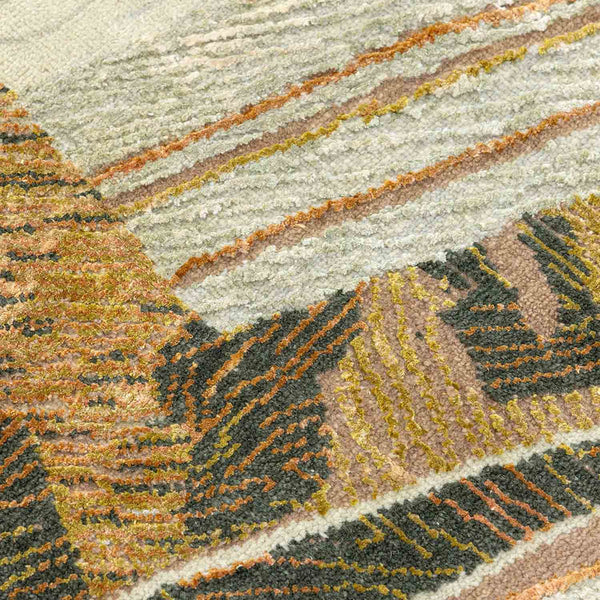 Pyroform Hand Knotted Woollen And Viscose Rug