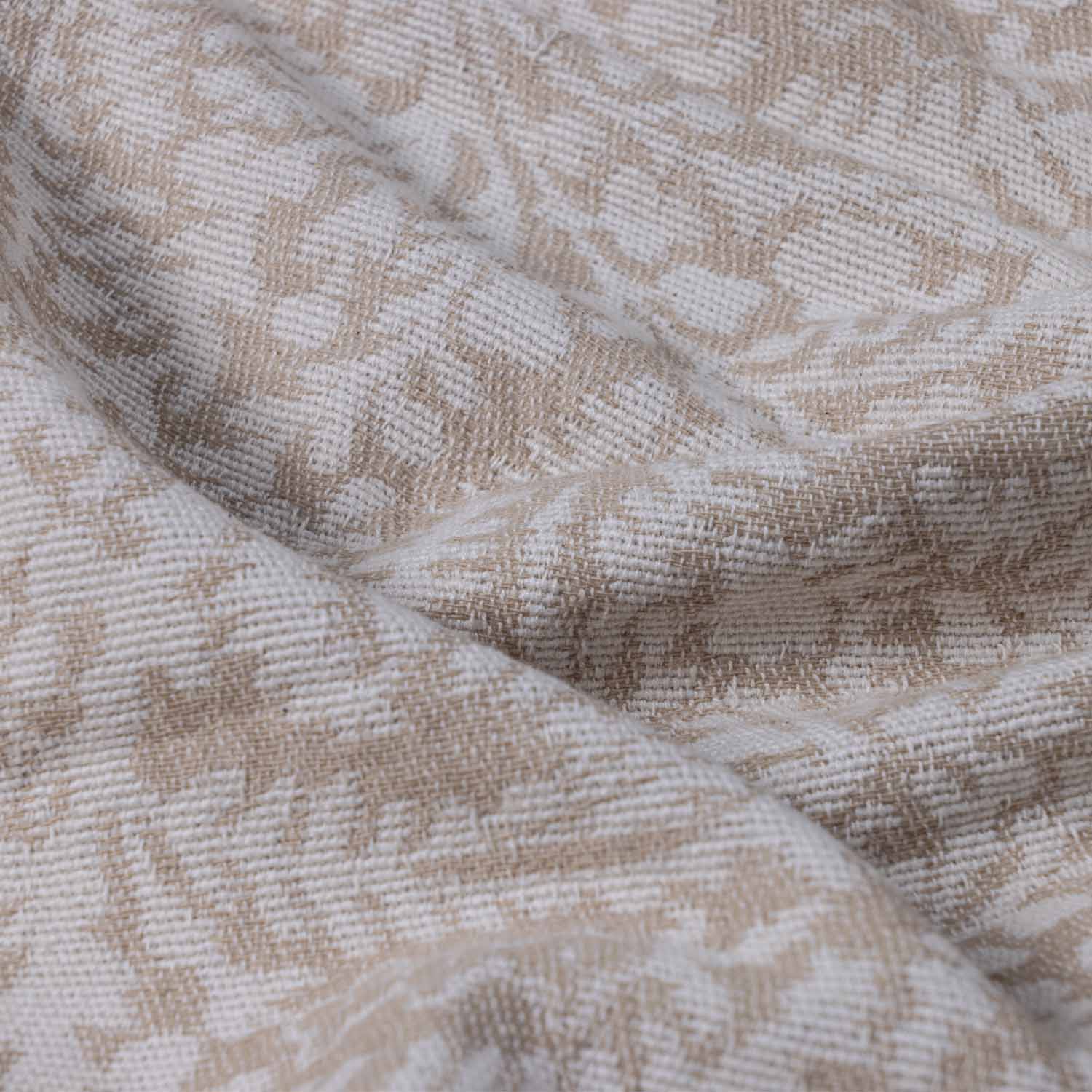 Nutmeg Cotton Jacquard Throw