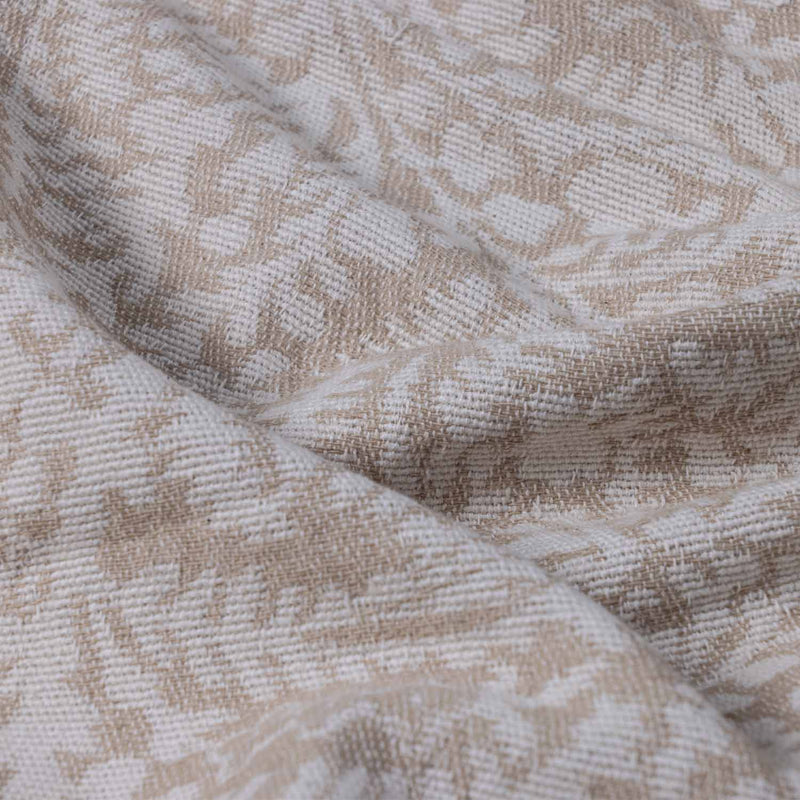 Cotton Jacquard Nutmeg Throw