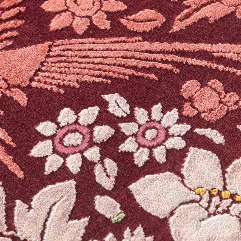 Arabesque Hand Knotted Woollen And Silk Rug By Ashdeen