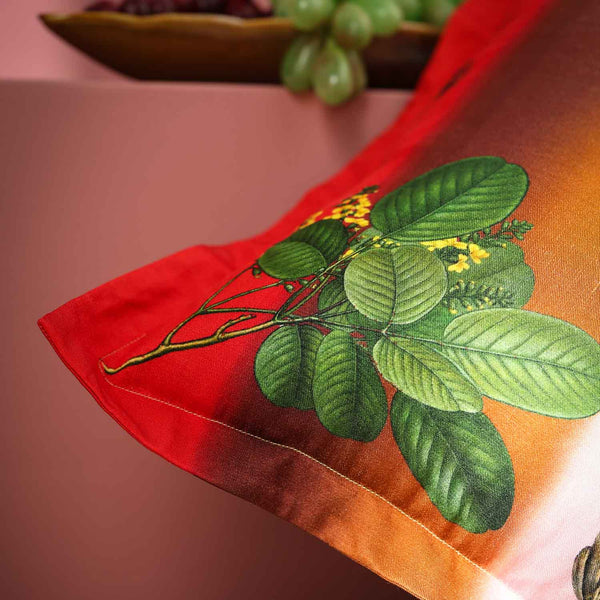 Full-Bloom Digital Printed Woollen And Silk Cushion By Mariella Ienna