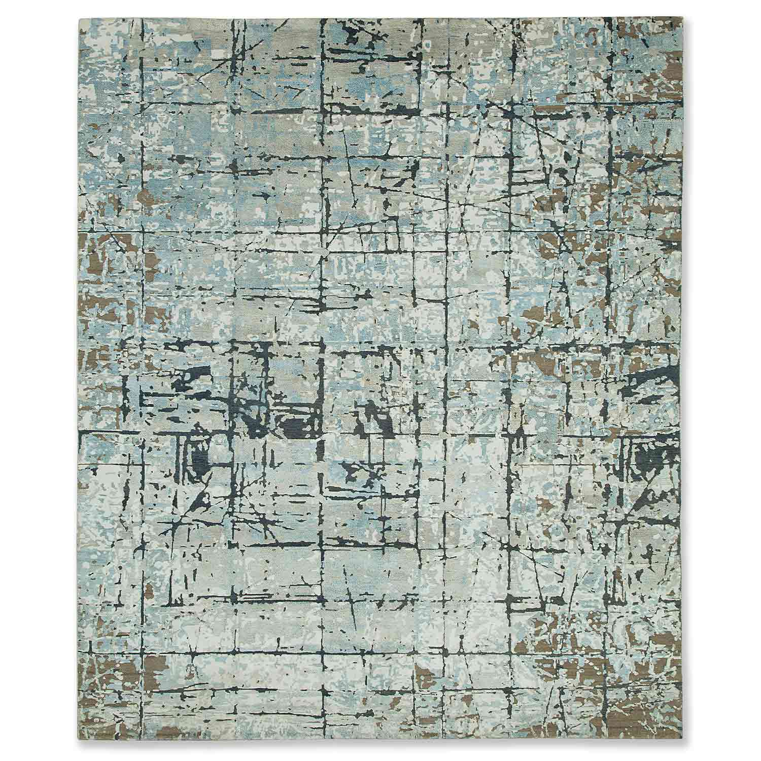 Enclavee Hand Knotted Woollen And Viscose Rug