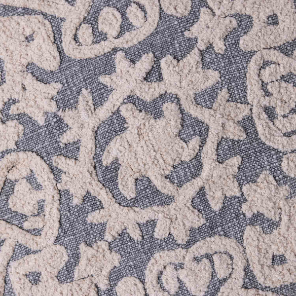 Eliza Chikan Embroidered Cotton Cushion Cover