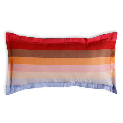 Blosom Digital Printed Woollen And Silk Lumbar Cushion By Mariella Ienna