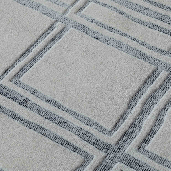 Svincoli Double Back Handloom Woollen And Viscose Rug By Mariella Ienna