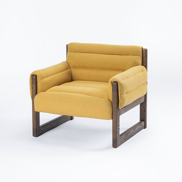 Loose Oak Lounge Chair - Yellow