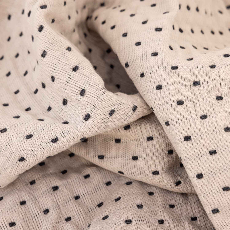 Cotton Jacqaurd And Embroidered Dawn Throw
