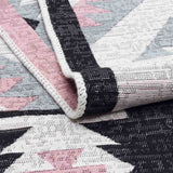 Infinity Recycled Cotton Printed Reversible Kilim