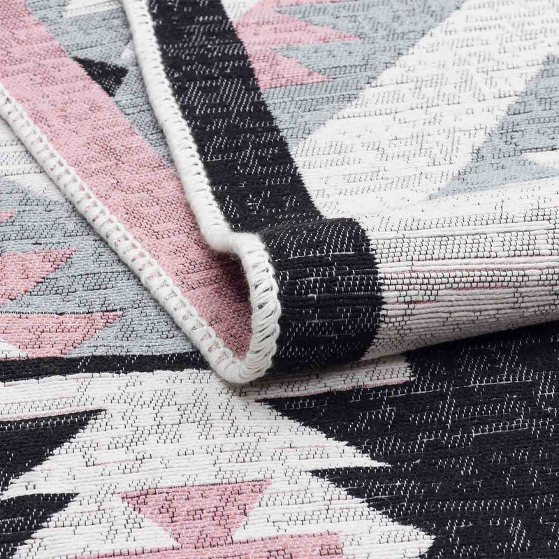Infinity Recycled Cotton Printed Reversible Kilim