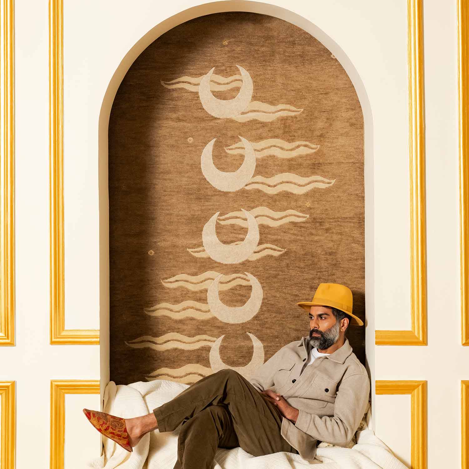 Chandmani Hand Knotted Woollen Rug