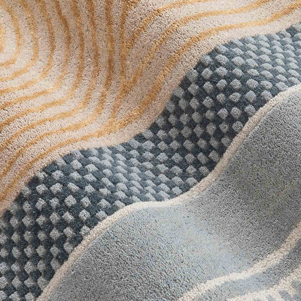 Linea Hand Tufted Woollen And Viscose Rug