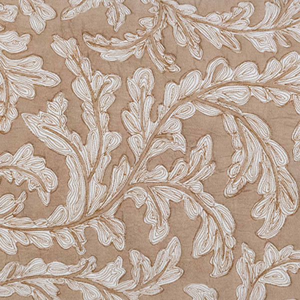 Leafair Hand Block Printed and Quilted Lumbar Cushion Cover