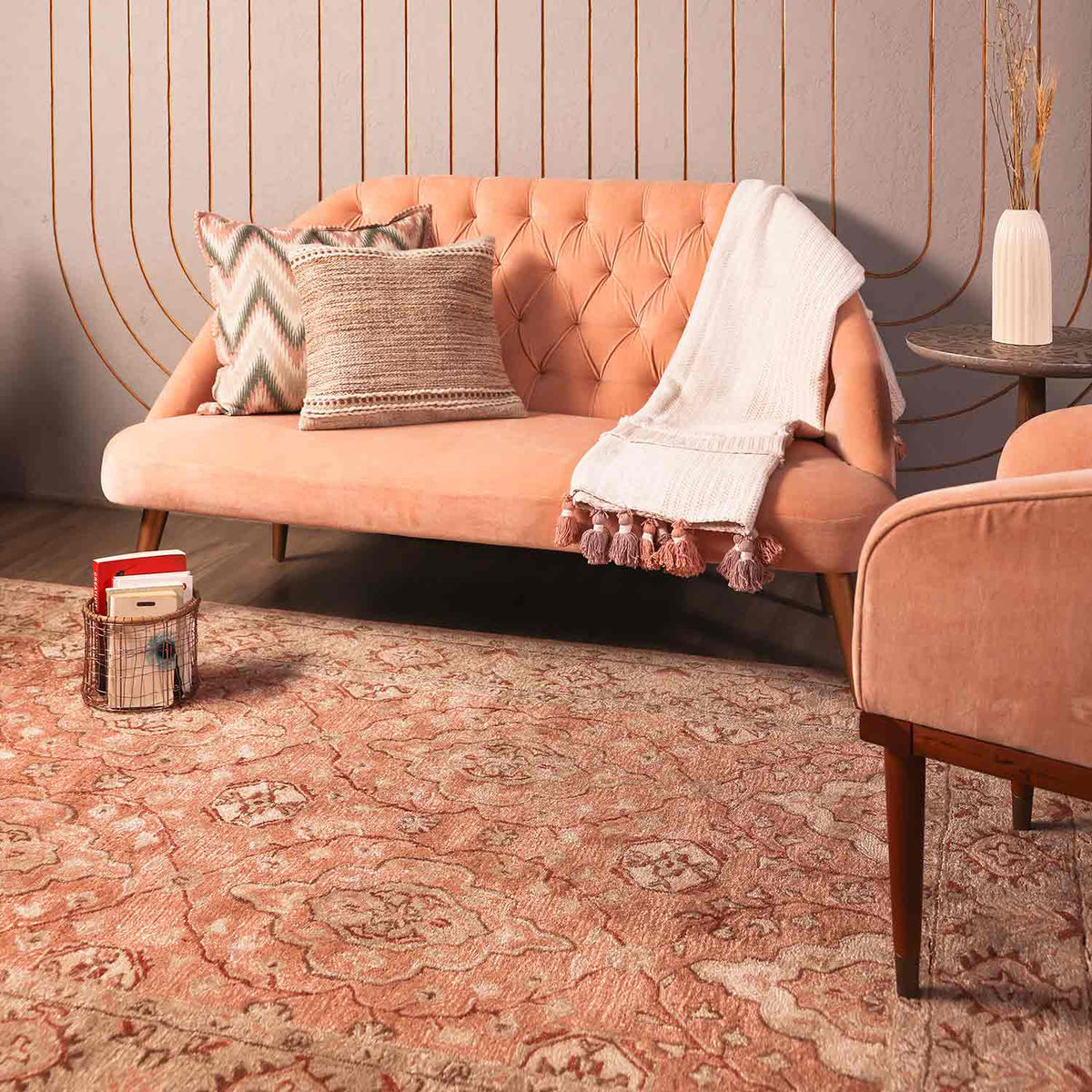 Sarai Hand Tufted Woollen And Viscose Rug