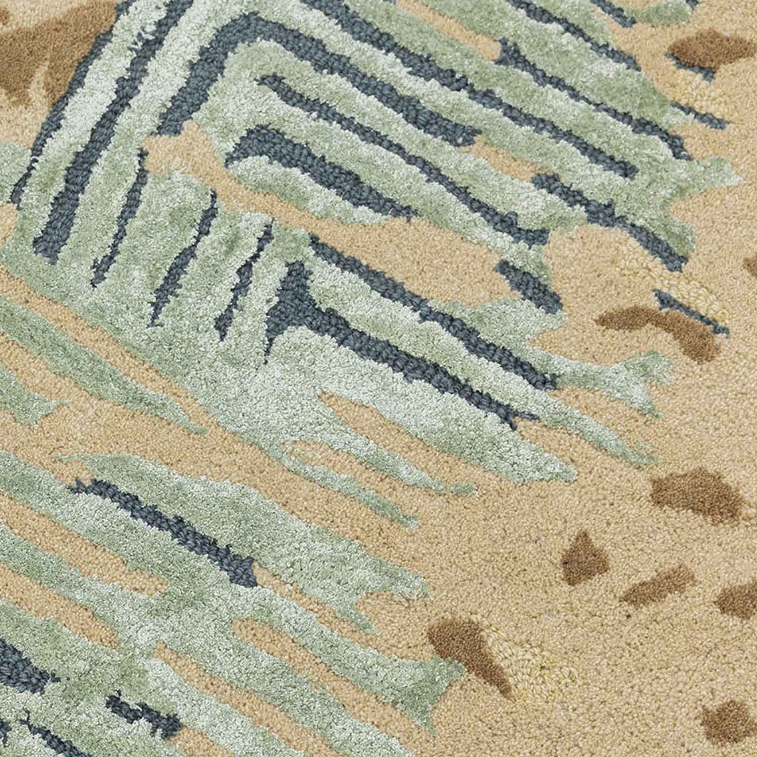 Chestnut Hand Tufted Wool And Viscose Rug