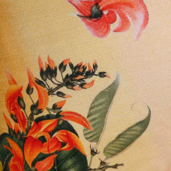 Golden Grove Digital Printed Woollen And Silk Cushion By Mariella Ienna